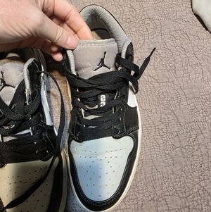 Jordan Black, Silver and White Sneakers